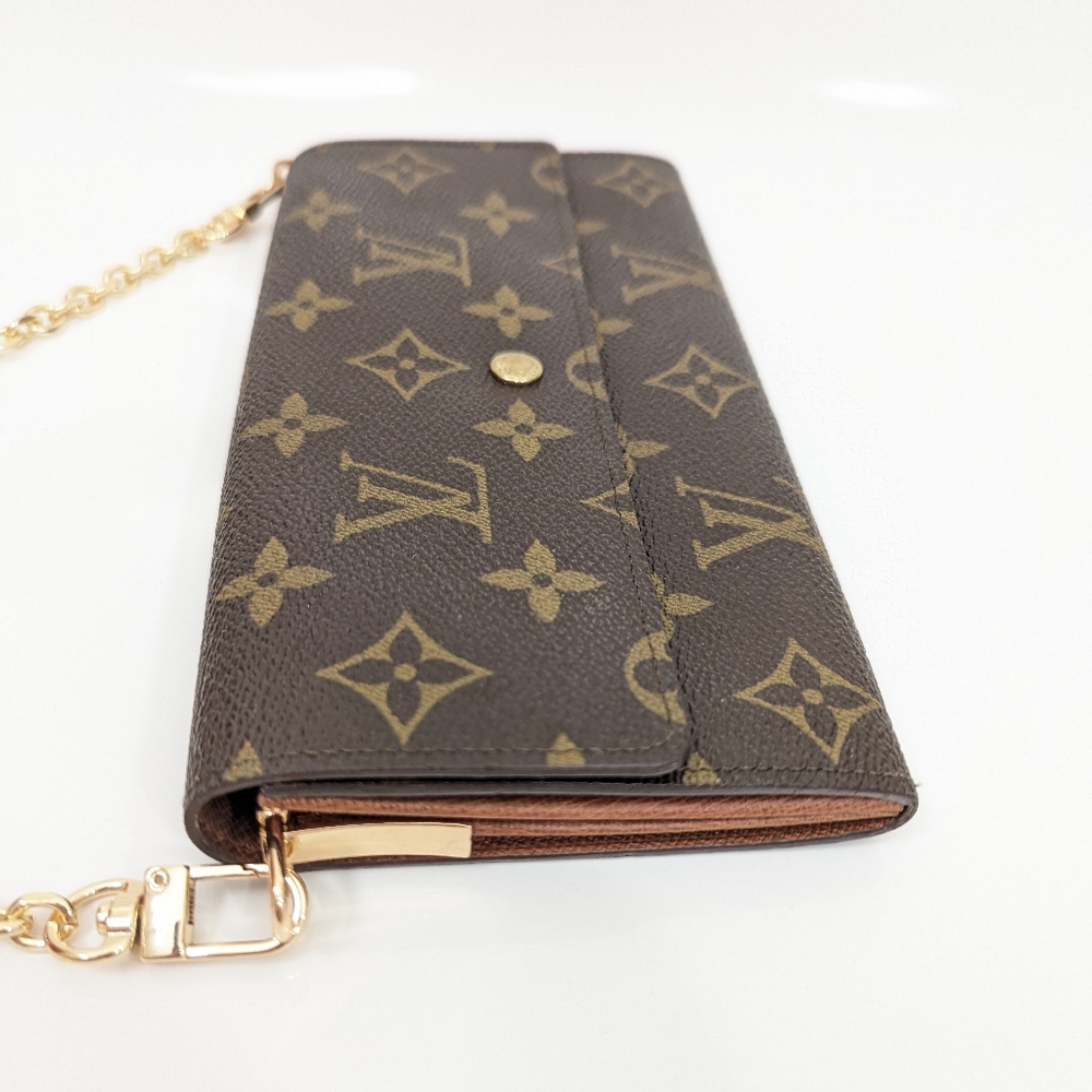 ✨ Louis Vuitton ✨ Sarah Long bifold wallet monogram converted to crossbody - Picture 14 of 14